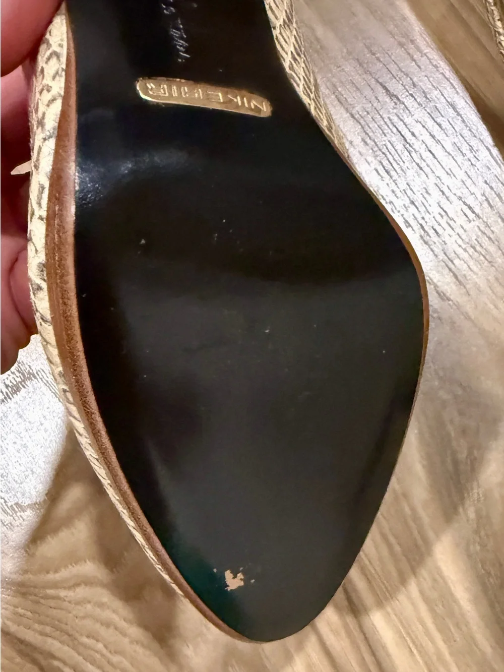 Cole Haan Snakeskin Heels (Nike Air) size 6